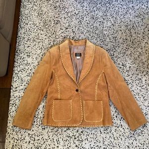 Western leather jacket